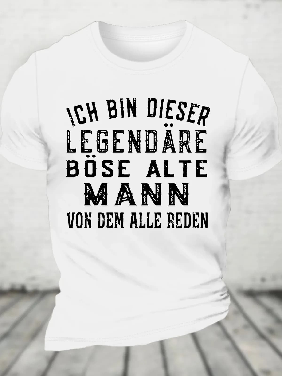 T-shirt en coton Ich Bin Dieser ATIONS, T-shirt fin pour les hommes