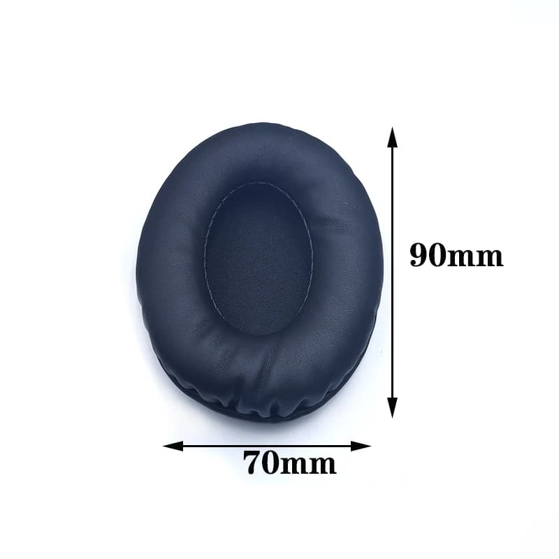 Coussinets d'oreille ovales pour écouteurs, housse en mousse de cuir éponge 60*70 60*80 65*85 70*90 