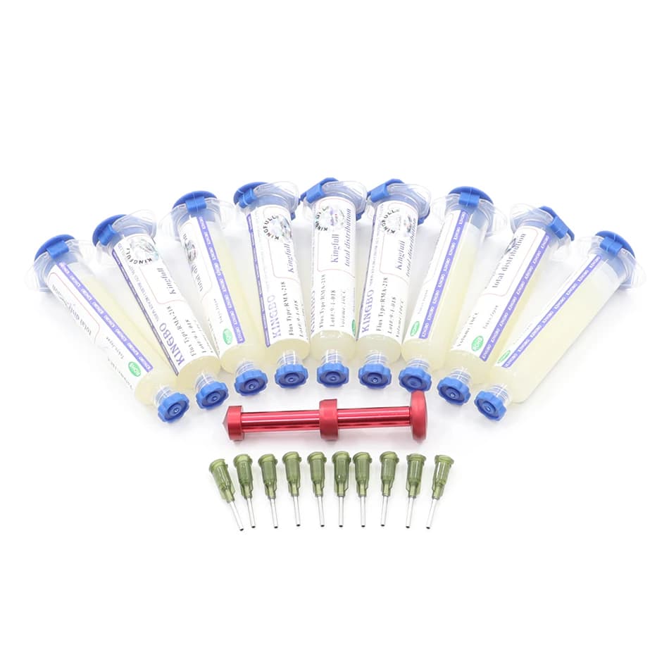 10 pièces/20 pièces KINGBO original RMA-218 No-Clean BGA Reballing boule de soudure réparation soudu
