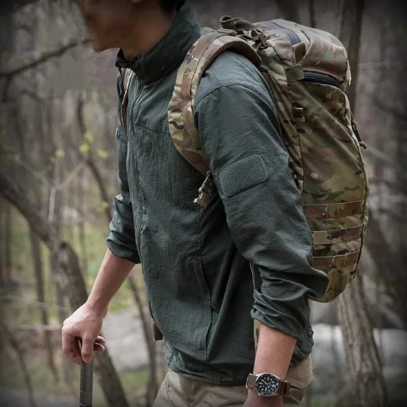 Veste imperméable respirante à séchage rapide pour hommes, veste tactique légère d'été, coupe-vent, 
