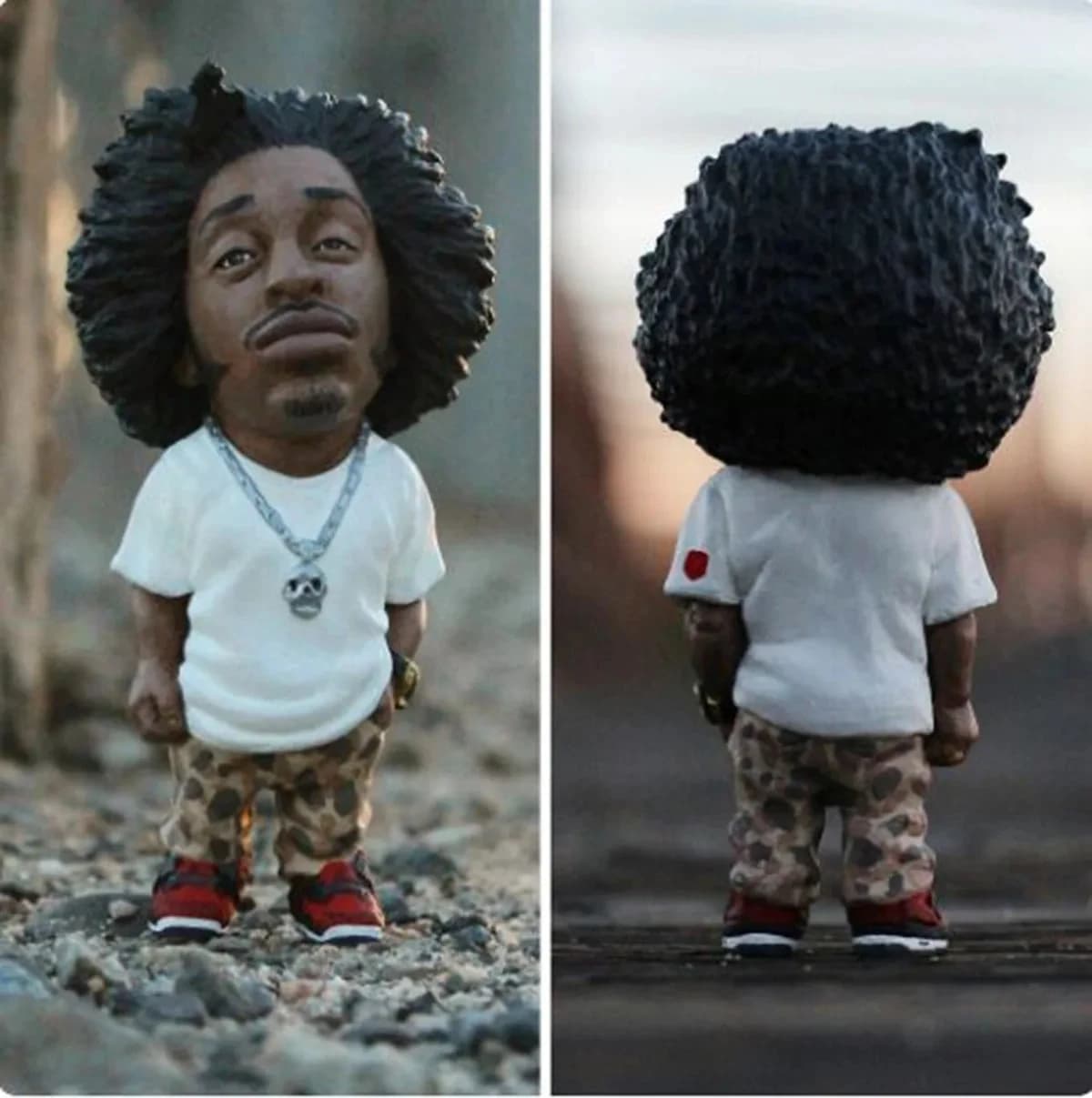 1 pièces Hip Hop légende commémorative résine ornements décoration de la maison Statue commémorative