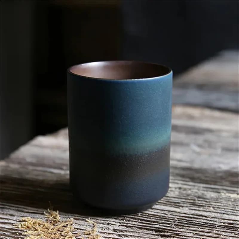 Four de Restaurant tasse à café tasses en grès japonais tasses à café grande tasse d'eau japonaise S