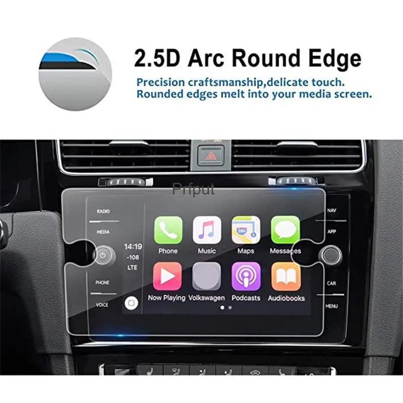 Protecteur d'écran tactile central de 8 pouces, protecteur en verre trempé pour Volkswagen VW Golf7/