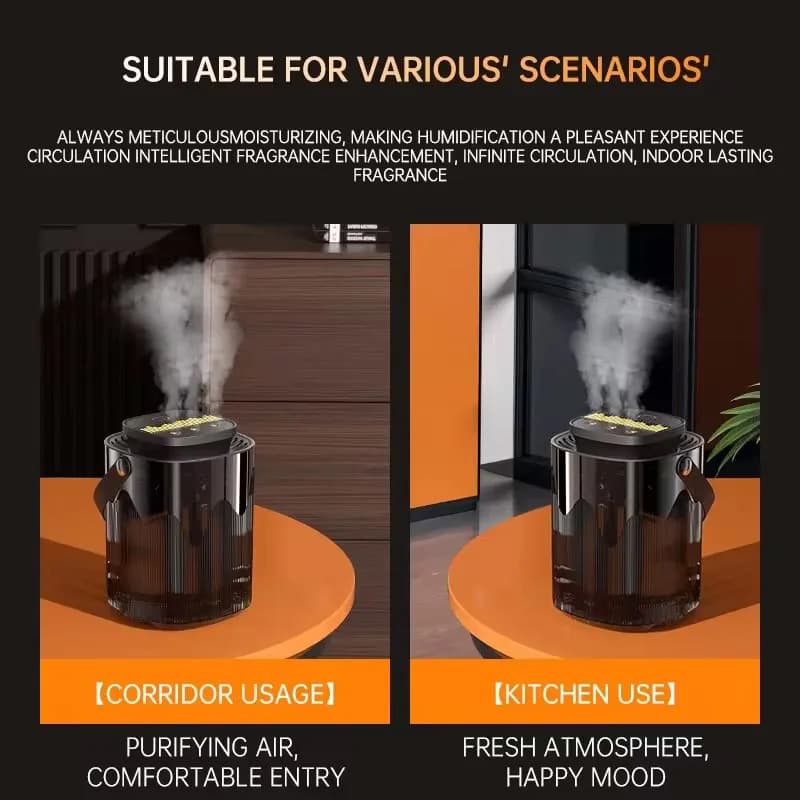 Humidificateur d'air Portable 3L, petit diffuseur d'arôme, 3 Ports de pulvérisation, grande capacité