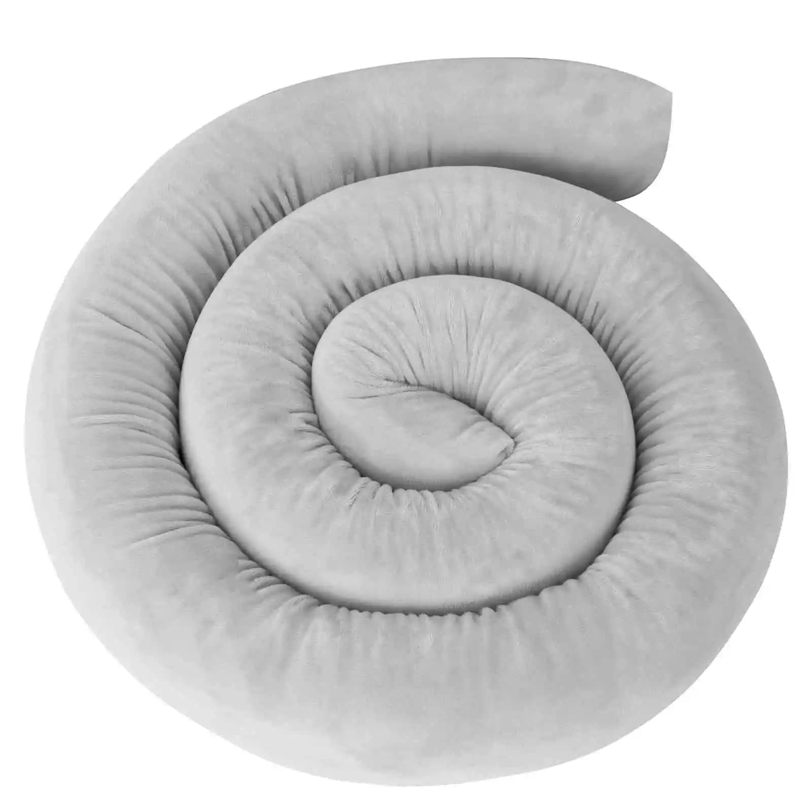  ﻿   Coussin d'oreiller de lit pare-chocs pour bébé de 2M de Long, pour protection de berceau de bé
