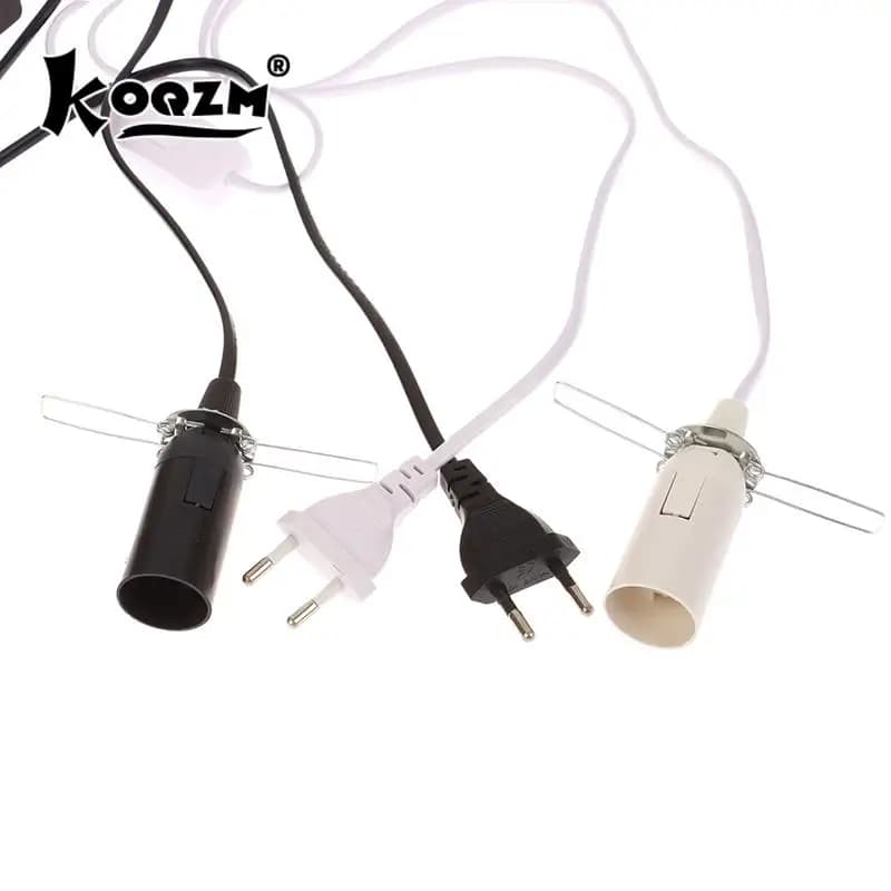 Base de lampe à douille E14 avec fil de commutation, support de suspension d'ampoule LED, suspension