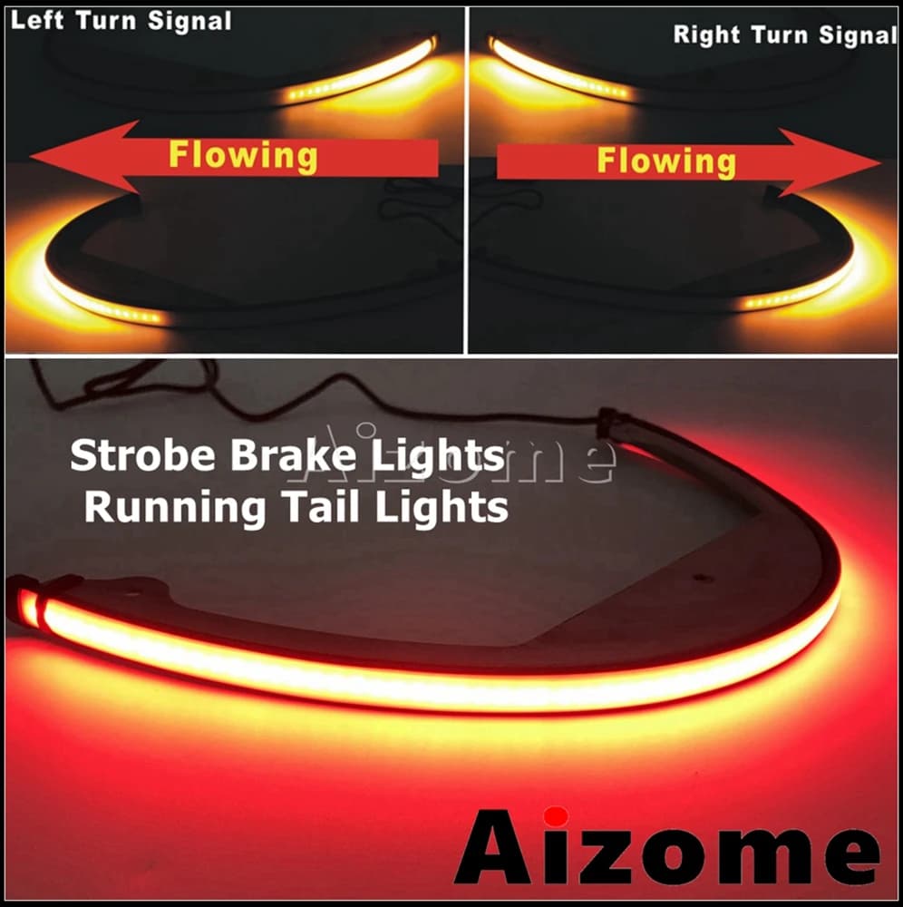 Feux arrière de moto avec séquentia ambre, clignotant fluide, éliminateur de frein LED, Suzuki Boule