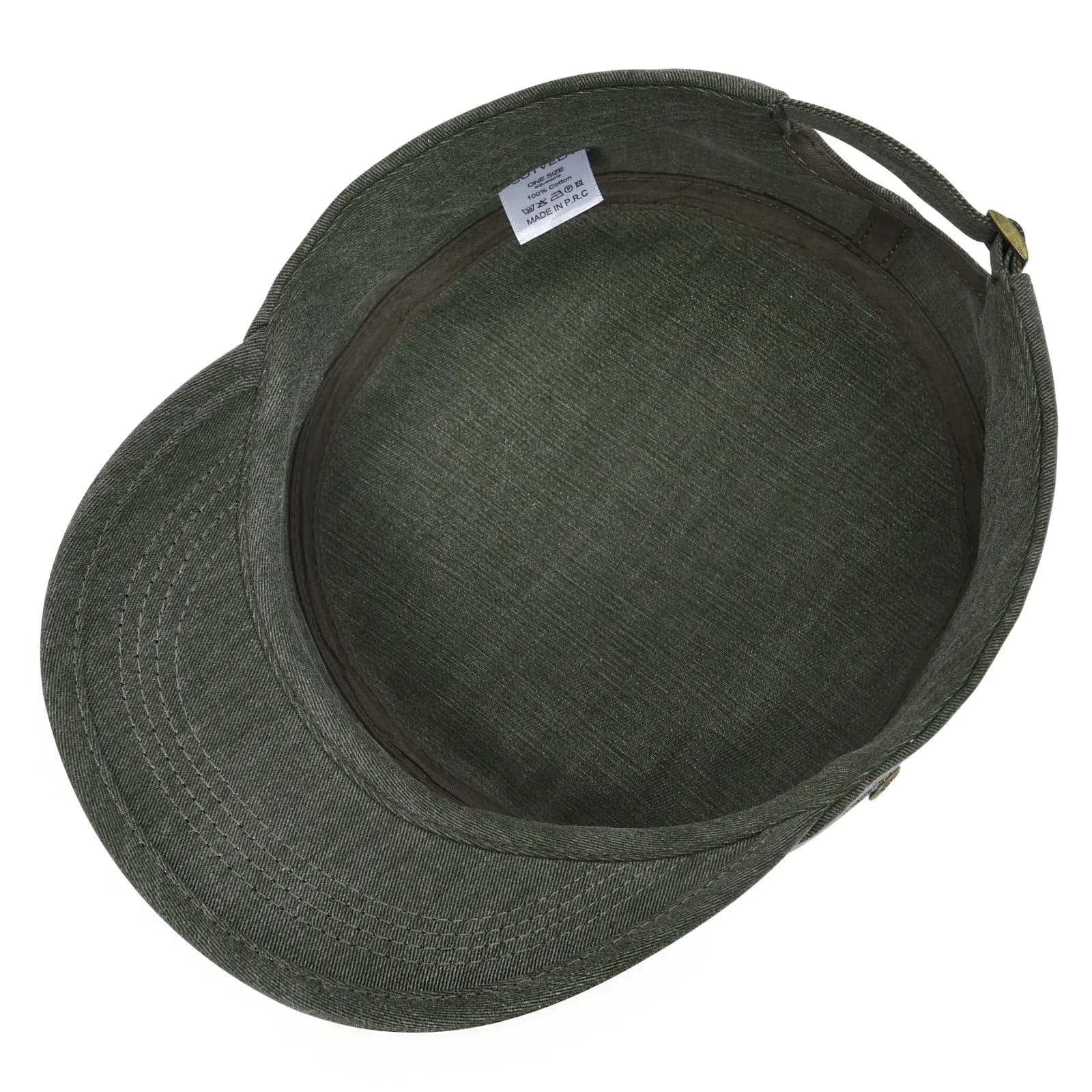 BOTVELA-Casquette militaire en sergé de coton pour hommes et femmes, chapeau vintage réglable, dessu