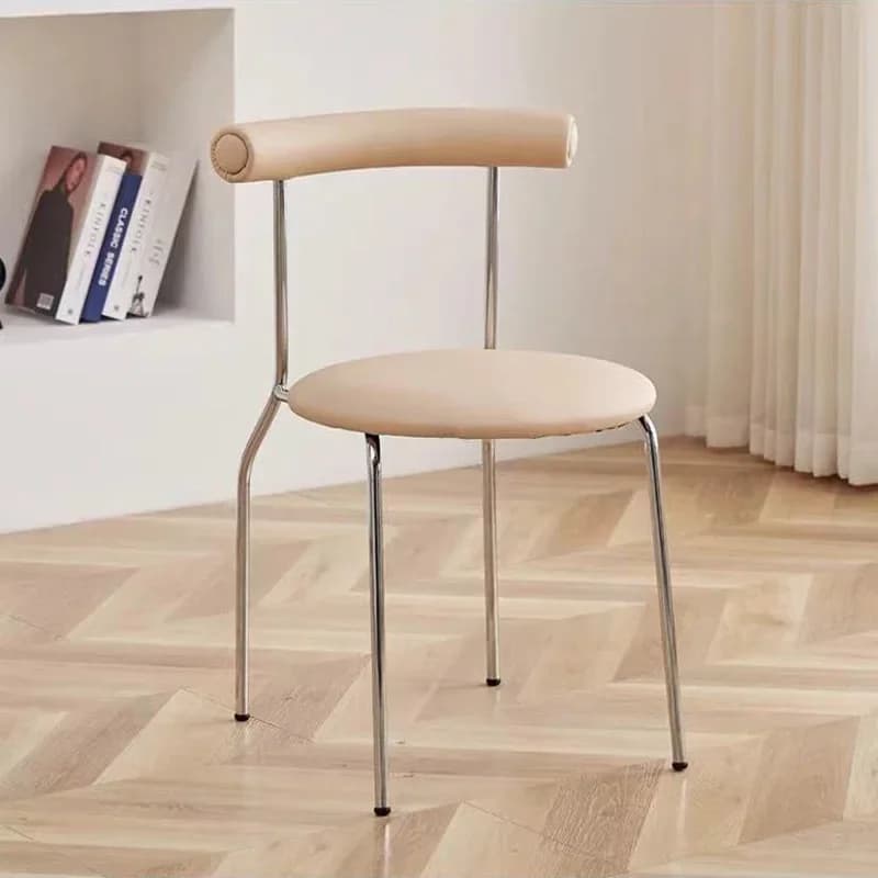 ChimEuropean-Chaises de salle à manger nordiques en métal blanc, mobilier moderne de luxe pour la ma