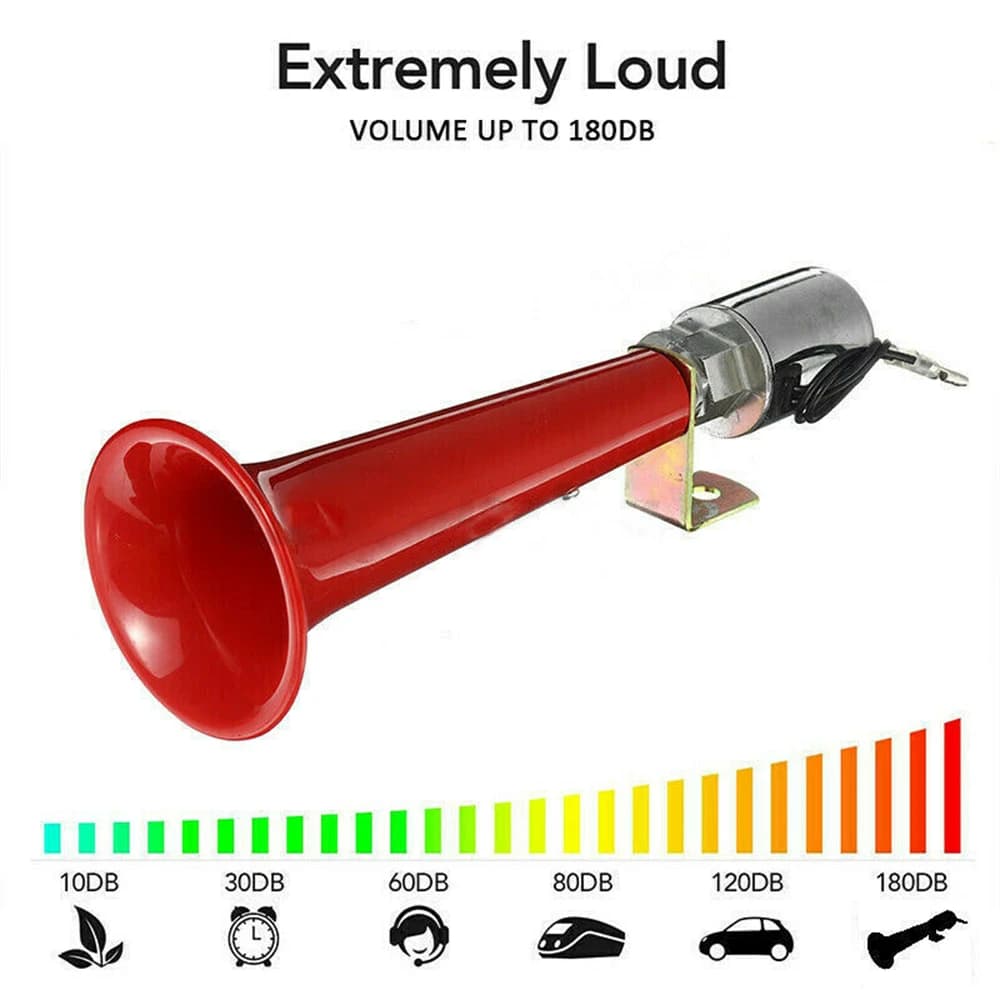 Sifflet de loup, klaxon à Air 12v/24v, son d'oiseau Super fort, alarme, klaxon, trompette, compresse