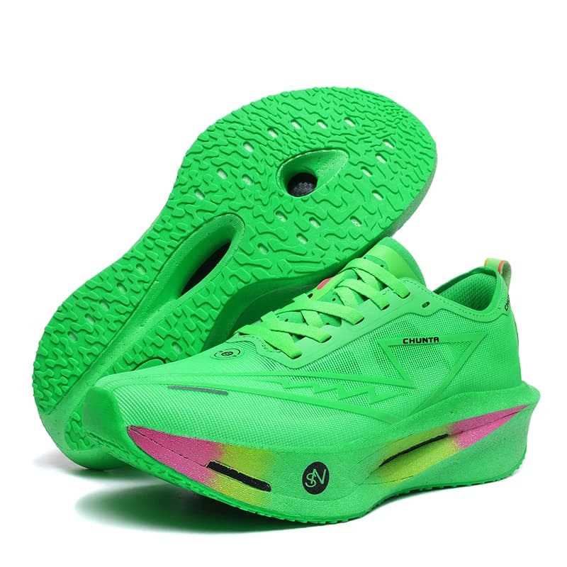 Chaussures de course Marathon pour hommes, semelle carbone, sport spécialisé, respirantes, légères, 