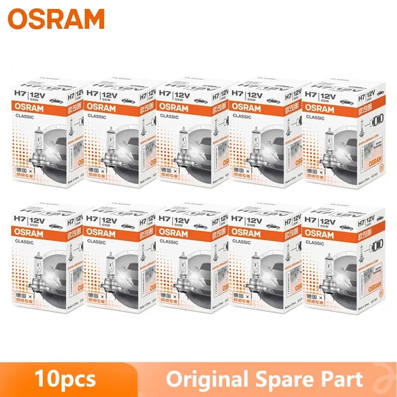 OSRAM Original H1 H4 H3 H7 12V Auto Standard lampe 3200K tête antibrouillard 55W 80W 100W voiture am