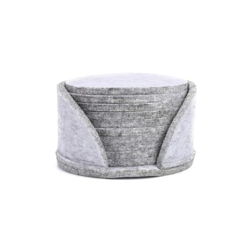 Dessous de verre rond en feutre, protecteur de table à manger, tampon, degré de chaleur, polymères d
