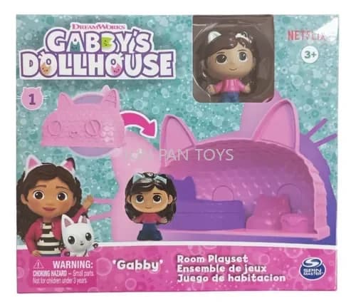 Gabby-Maison de course Cakey Mercat Gabby, ensemble de jeu avec animaux de compagnie et accessoires 