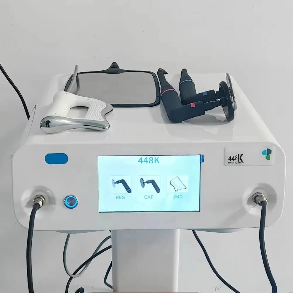 448Khz Tecar CET RET JDM soulagement de la douleur Machine de physiothérapie diatermie corps façonna