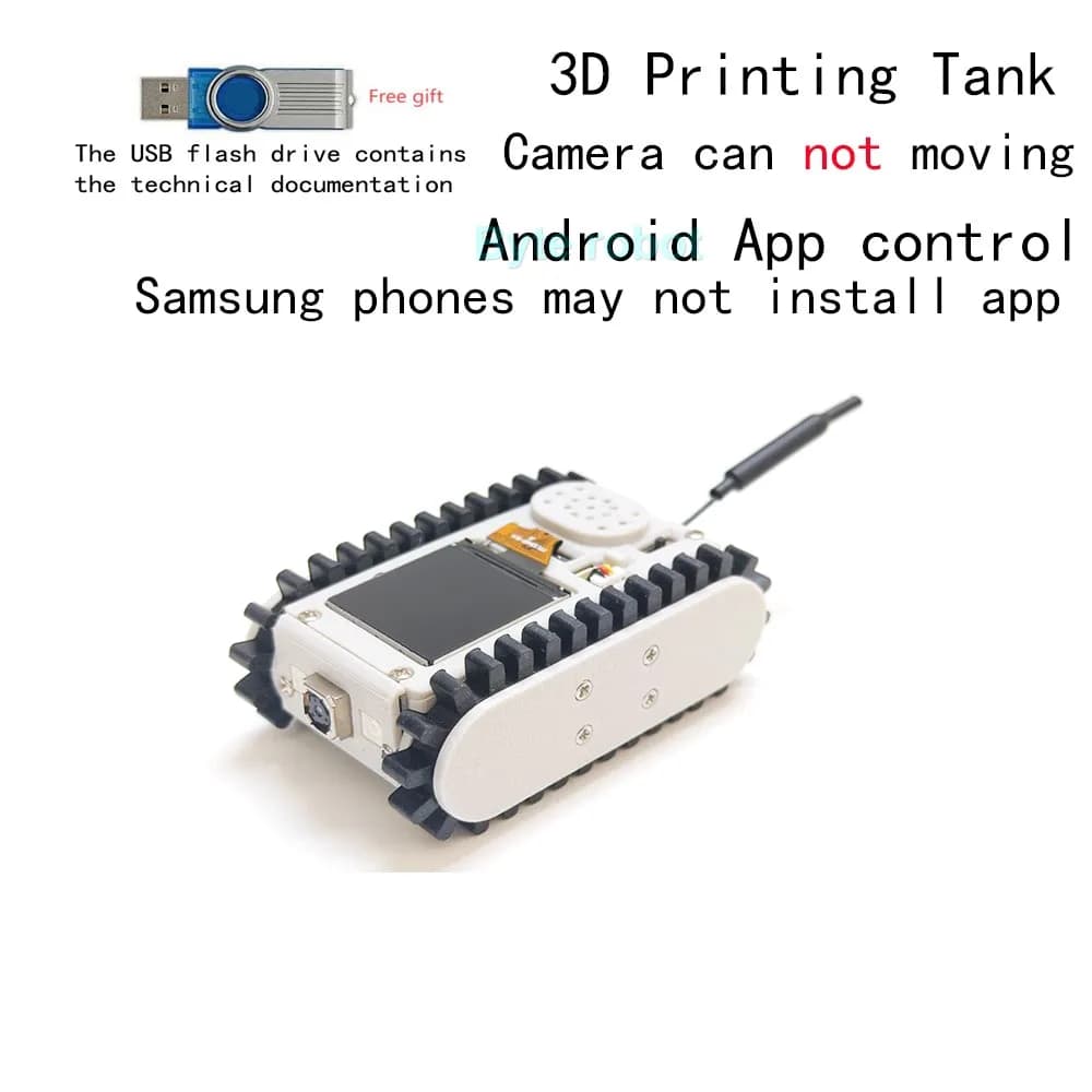 Robot de suivi de pipeline sans fil avec caméra pour inspection vidéo, programmable, compatible ESP3