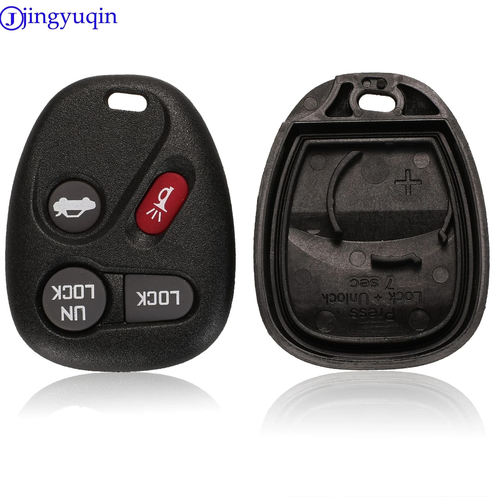 Jingyuqin-Coque de clé de voiture pour Buick Hummer, coque de clé à distance, porte-clés vierge, H3 