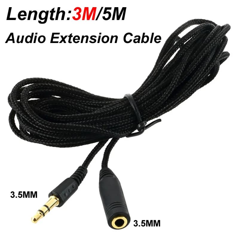 5m/3m/câble d'extension casque 3.5mm Jack mâle à femelle 3.5mm câble AUX Audio stéréo rallonge écout