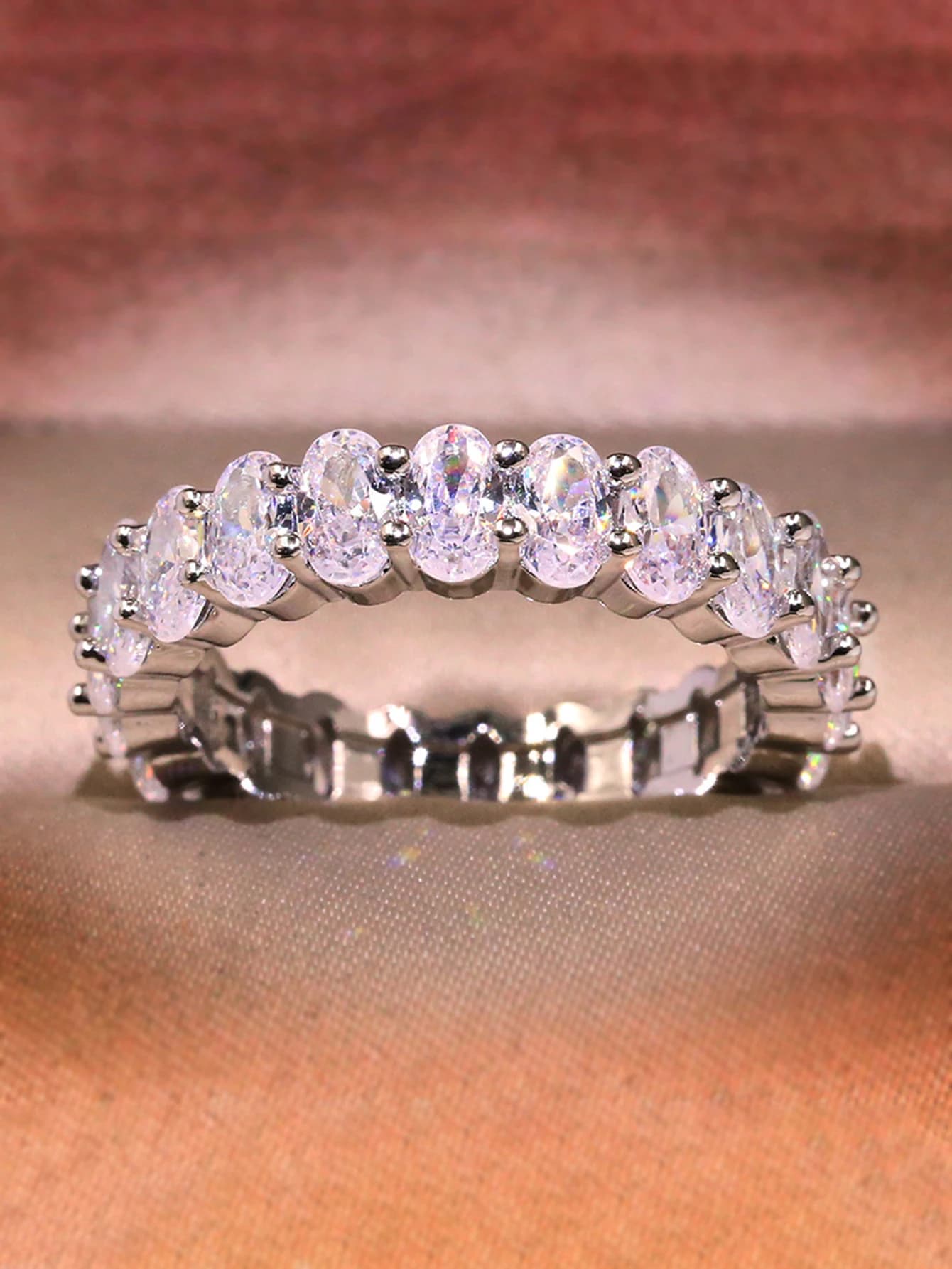 Bague ovale en argent Sterling 925 pour femmes, Zircon Original, à la mode, cadeau de fiançailles, d
