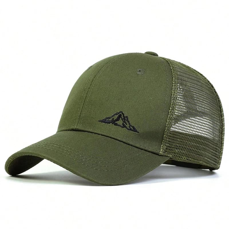 Casquettes de baseball brodées unisexes, filet de montagne, chapeaux décontractés réglables, chapeau