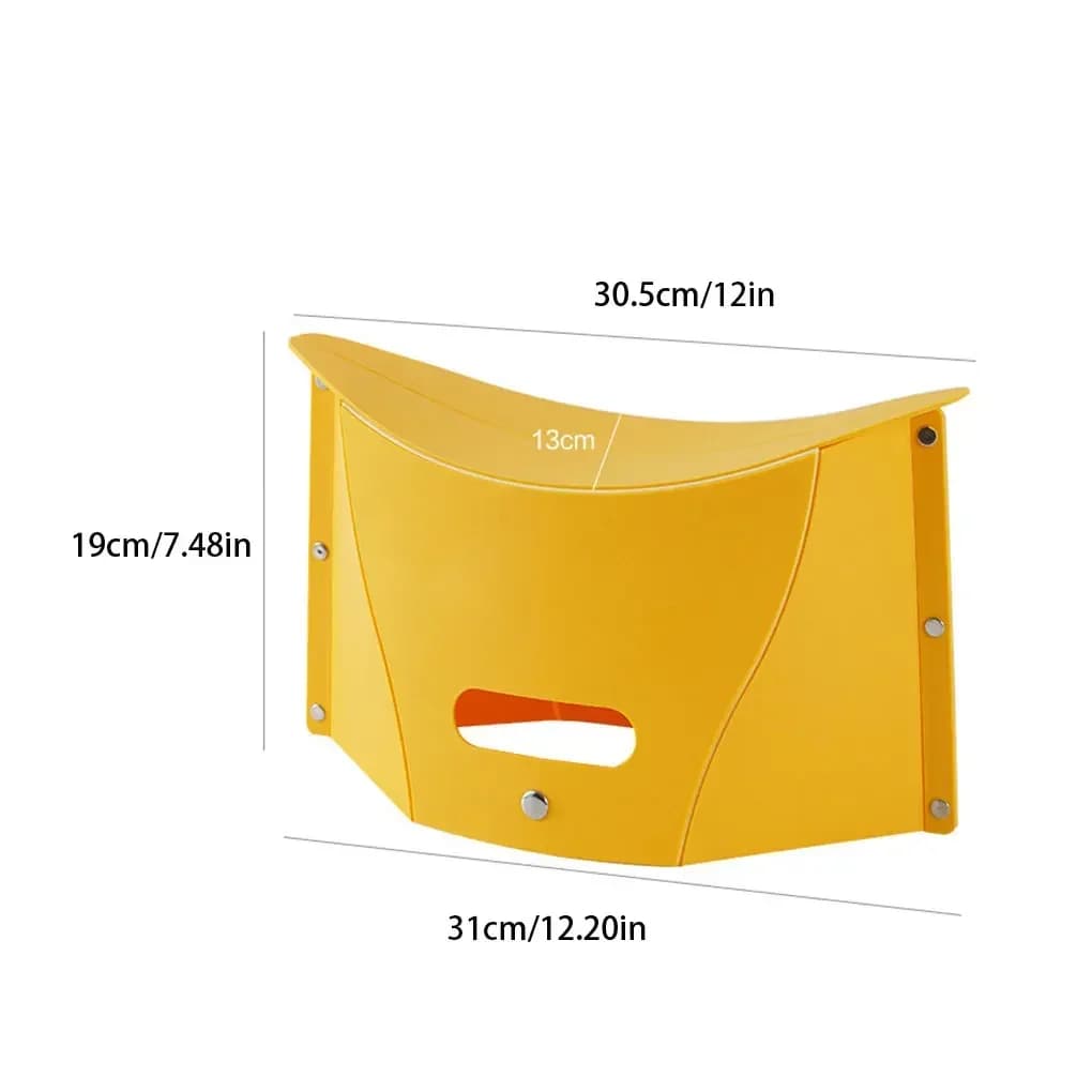 Chaises en plastique antidérapantes multifonctions, escabeau pliant Portable, panier à main pliable 