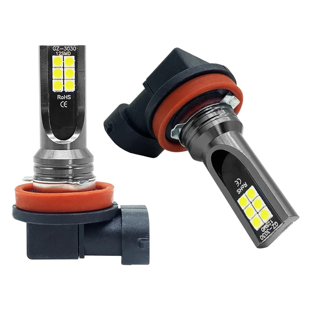 Ampoule LED H8 H11 H16 JP 9005 HB3 9006 HB4, 2 pièces, phare anti-brouillard de voiture, feux de jou