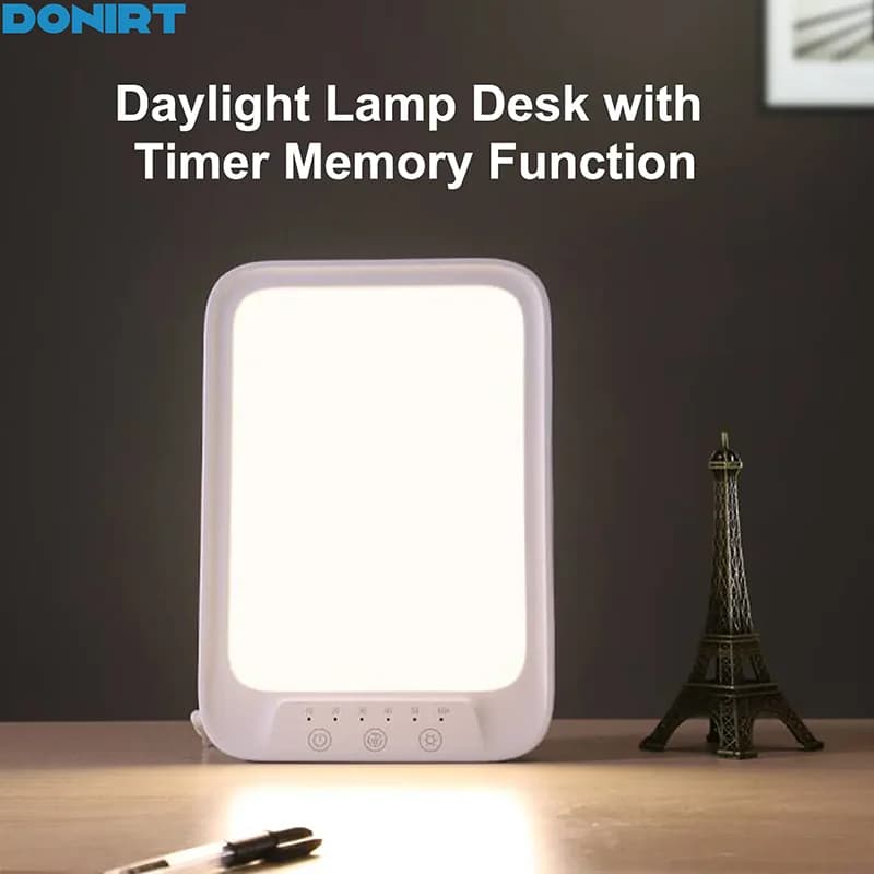Lampe LED à lumière du jour 20000 Lux, lampe de thérapie à la lumière fraîche et chaude contre la dé