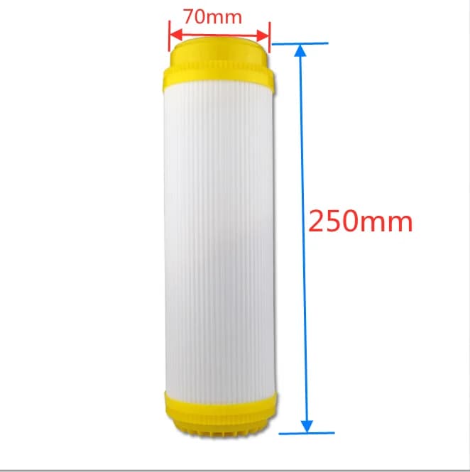 Cartouche filtrante en résine de 10 pouces, échange d'ions d'eau Pure adoucie, élimine le détartrage