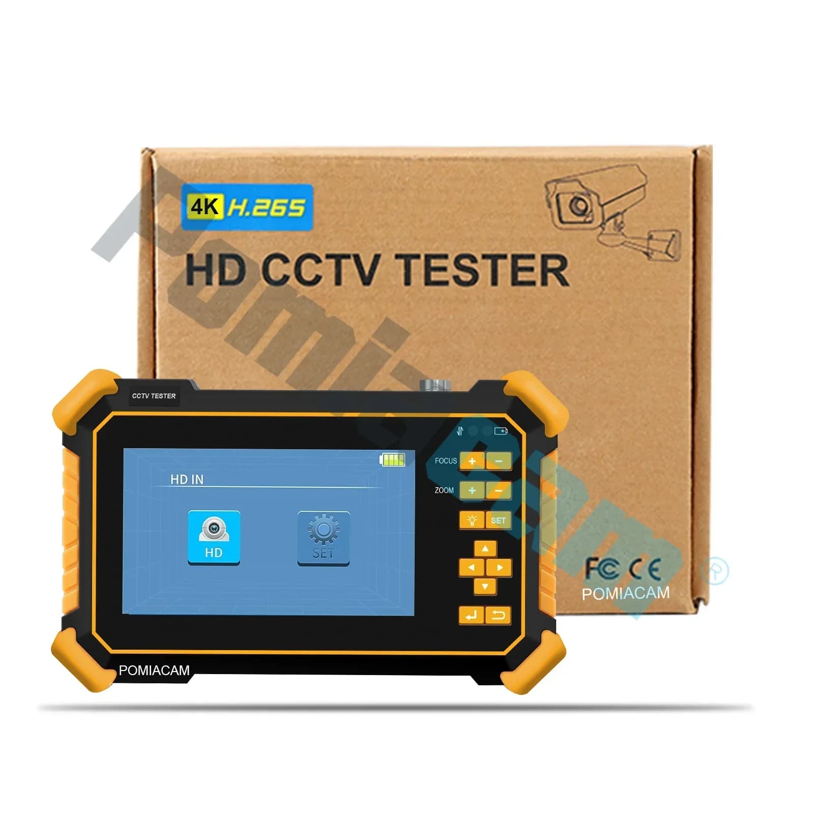 Testeur de caméra coaxiale HD 4K HD-2900 4.3 pouces testeur de caméra CCTV 8MP CVI TVI AHD analogiqu