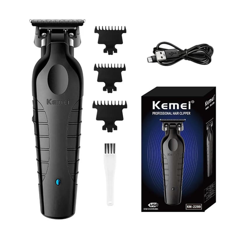 KM-2299 tondeuse à cheveux Kemei professionnel électrique USB Rechargeable tondeuse de barbier tonde