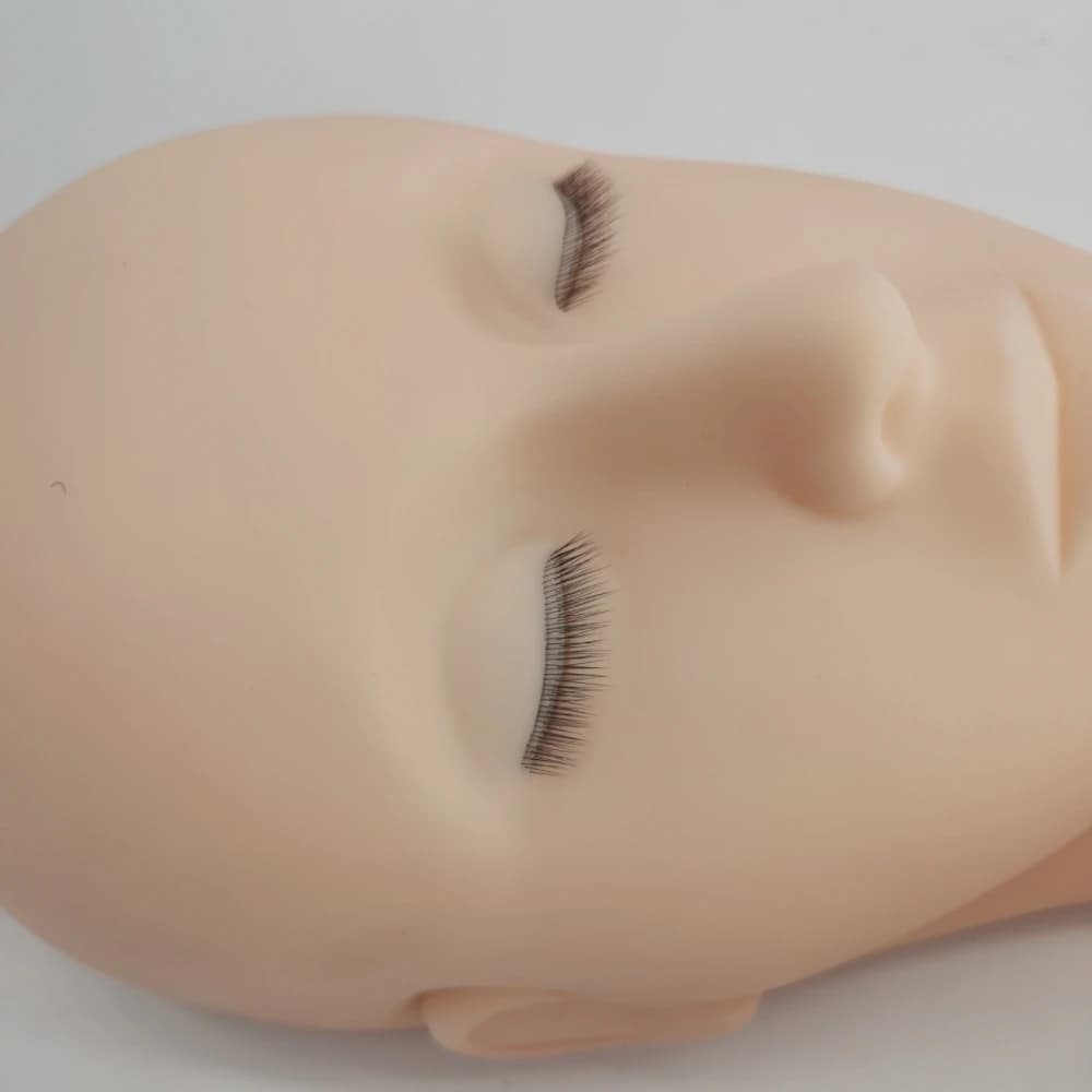 Tête de Mannequin 4D pour la Pratique de l'Extension des Cils, Outils de Formation au Greffage avec 