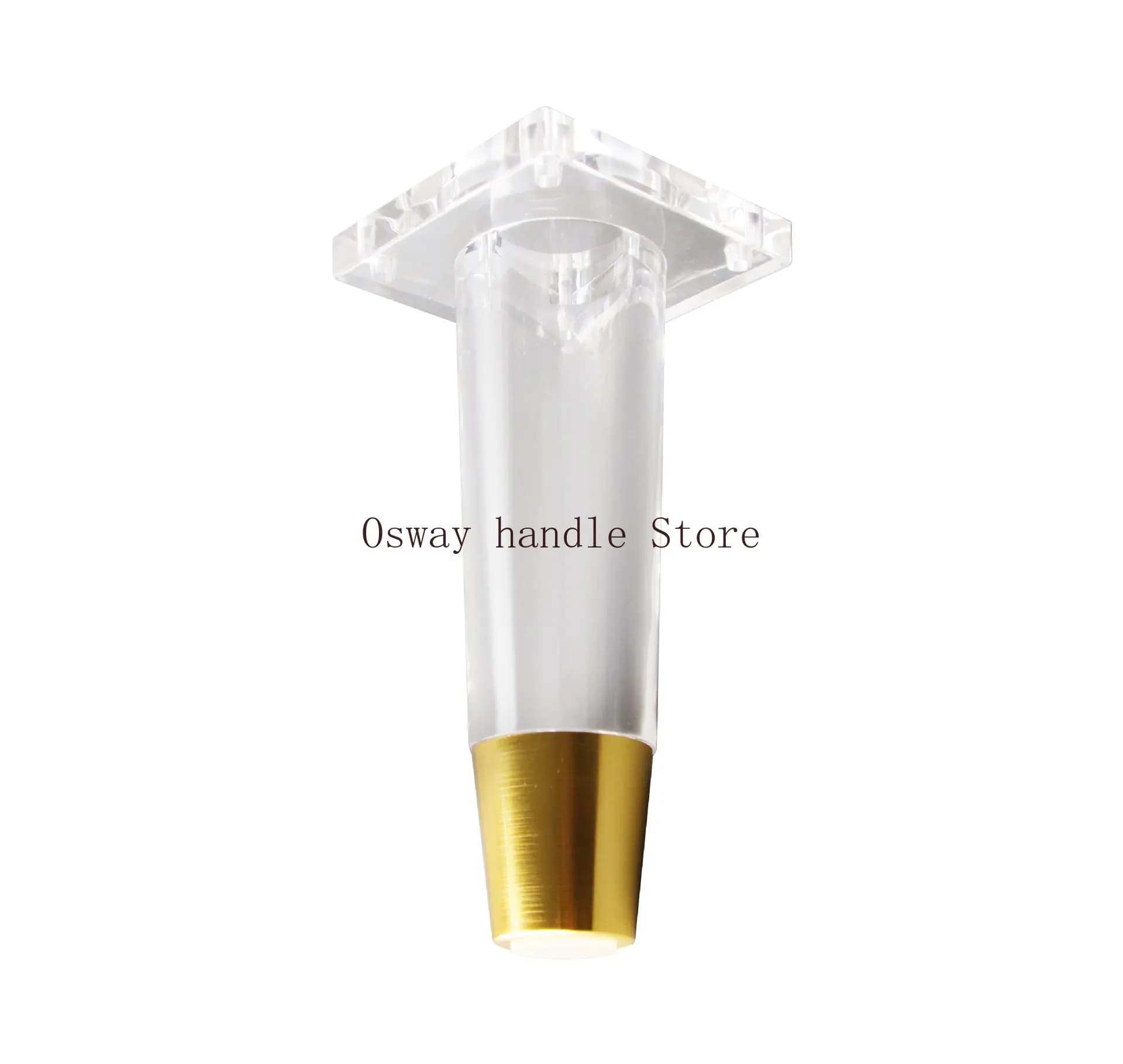 4 pièces/ensemble acrylique Transparent meubles jambes remplacement canapé pieds bureau chaise commo