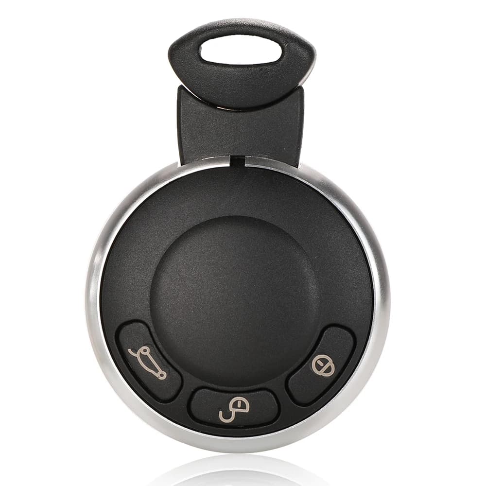 Jingyuqin 3 boutons étui pour clé à distance intelligente coque de remplacement sans clé entrée couv