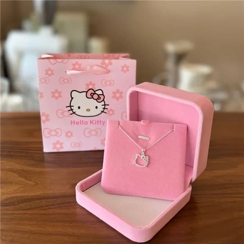Collier Kawaii Hello Kitty : pendentif mignon en forme de chaîne de clavicule – bijoux élégants et s