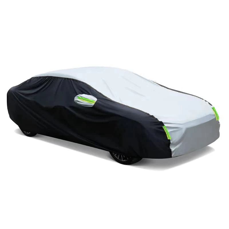 Pare-soleil Double couleur pour extérieur de voiture, Protection anti-poussière avec bandes réfléchi