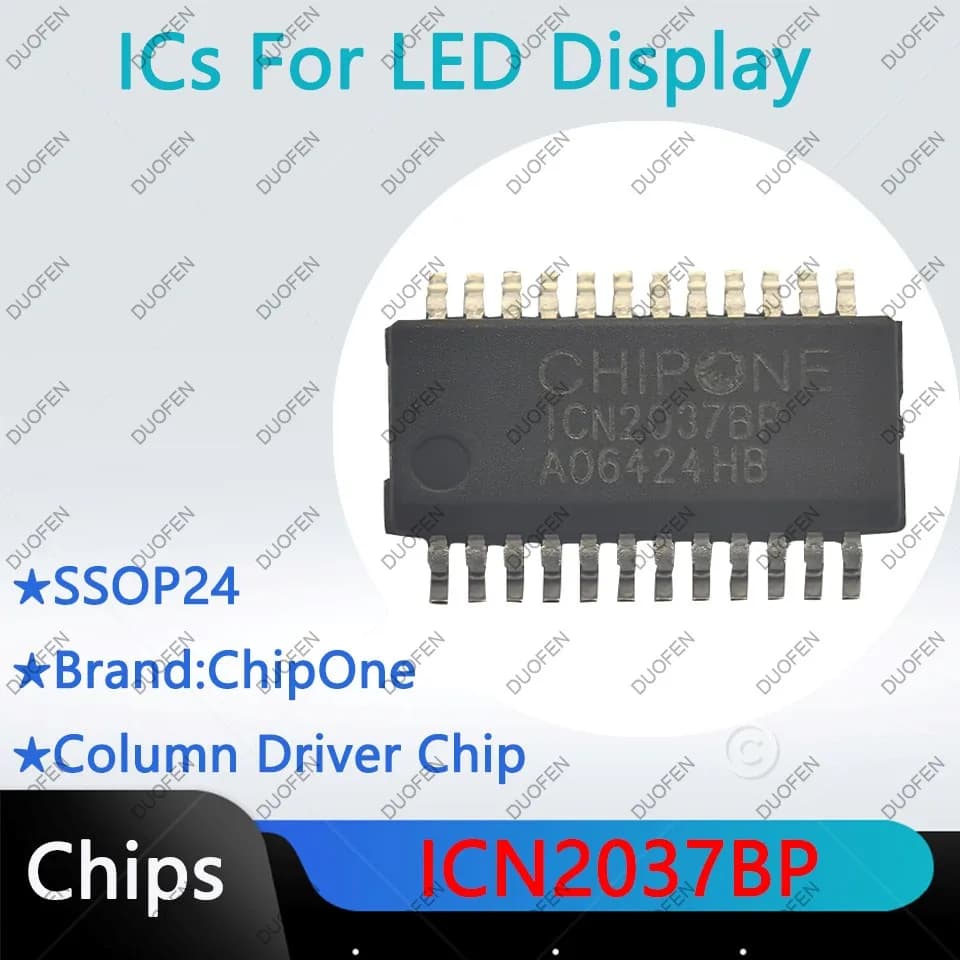 ICND1065AP,ICN2025,ICN2026DF,ICN2027,ICN2028BP,ICN2037BP,puces de pilote de colonne pour affichage L