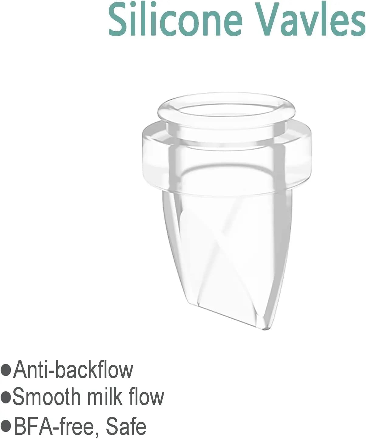 Accessoires de Tire-Lait Portables, Pièces de Rechange de Pompe à Gluttge 24mm, Valve à Bec de Canar