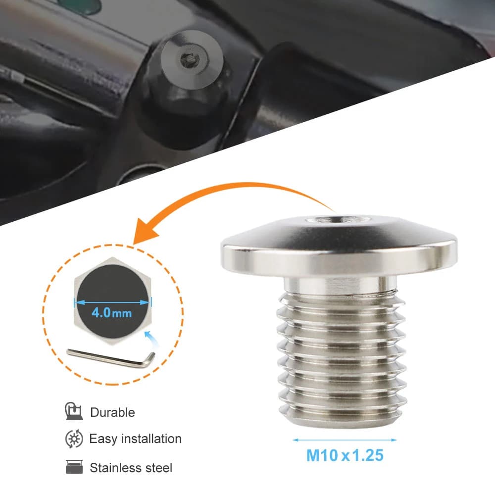 Bouchons de trou de miroir à filetage gauche et droit, pour Yamaha FZ-09 MT-09 Tenere 700 XSR900 MT-