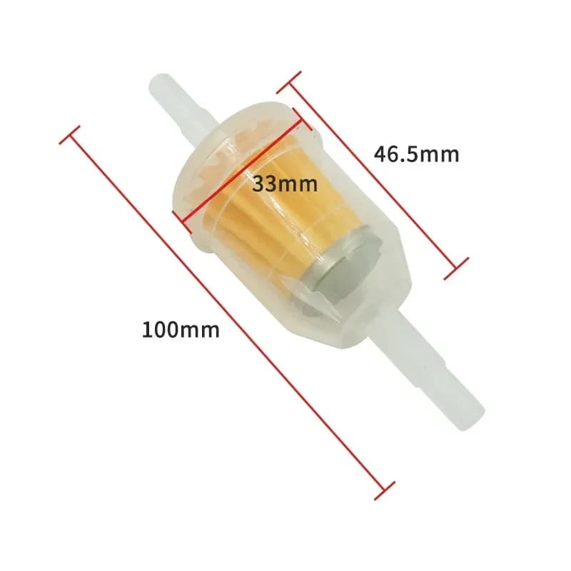 Filtre à gaz/carburant universel en ligne, 6MM-8MM 1/4 ", pour tondeuse à gazon, petit moteur, acces