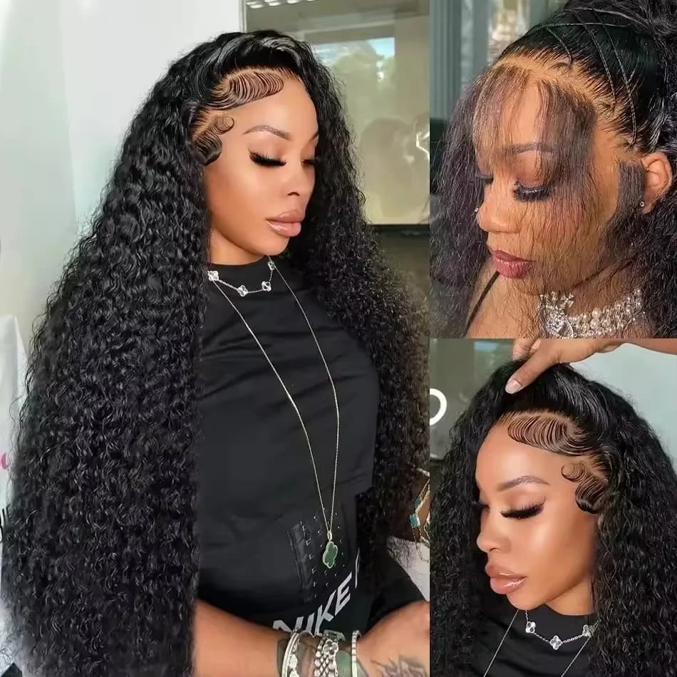 40 pouces eau vague profonde 13x4 13x6 Hd dentelle frontale perruques cheveux humains 360 Transparen