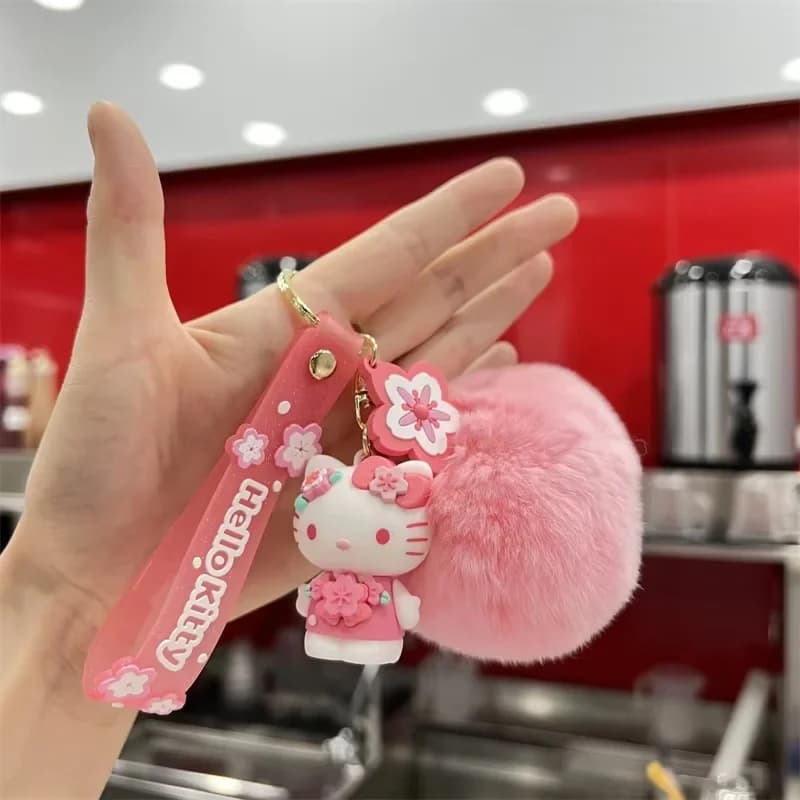 Sanrio Hello Kitty sac pendentif porte-clés dessin animé Kuromi cannelle mélodie peluche poupée sac 
