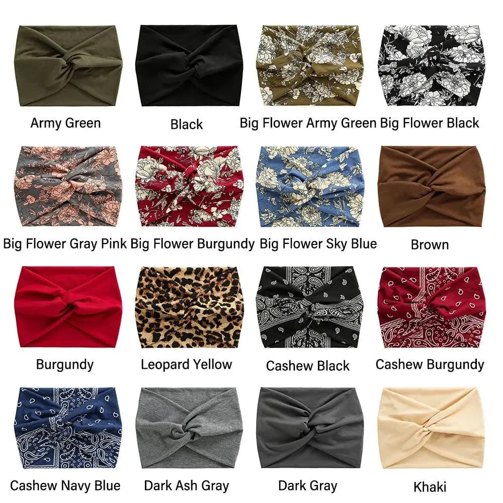 Bandeaux de sauna larges torsadés pour femmes, Turban d'entraînement, Bandeau, Accessoires pour chev