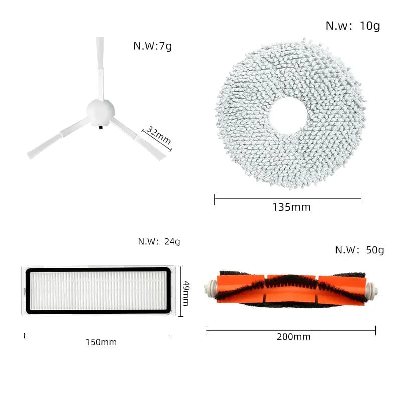 Pièces de rechange pour aspirateur Robot Xiaomi S10 + / S10 Plus, brosse latérale principale, filtre