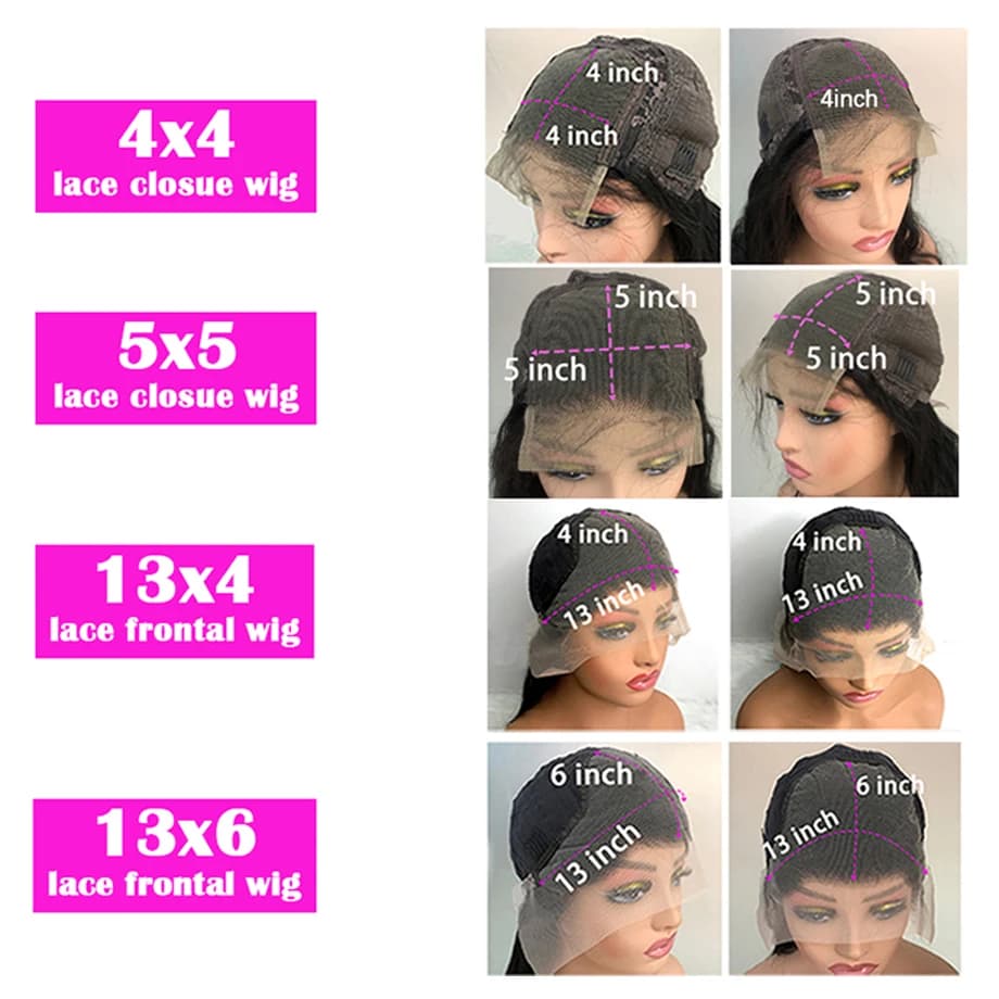 40 pouces chocolat brun droite dentelle frontale perruques 250 densité droite perruques de cheveux h