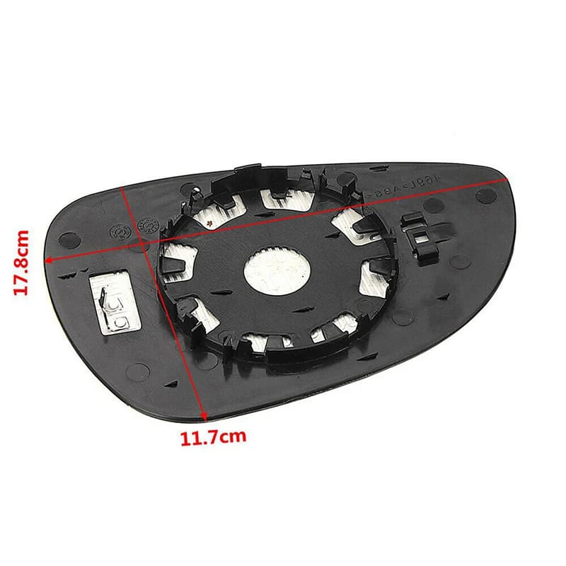 Rétroviseur chauffant pour voiture, rétroviseur transparent en verre pour Ford Fiesta MK7 2008 2009 