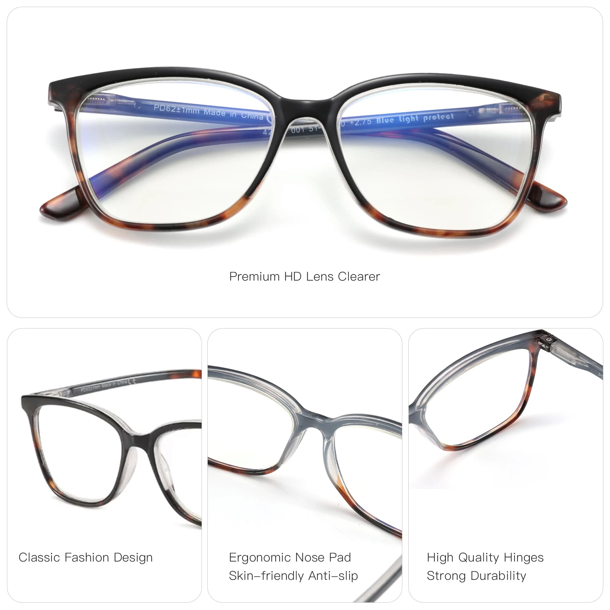 Lunettes de lecture Anti-lumière bleue, pour hommes et femmes, Anti-fatigue oculaire, pour ordinateu