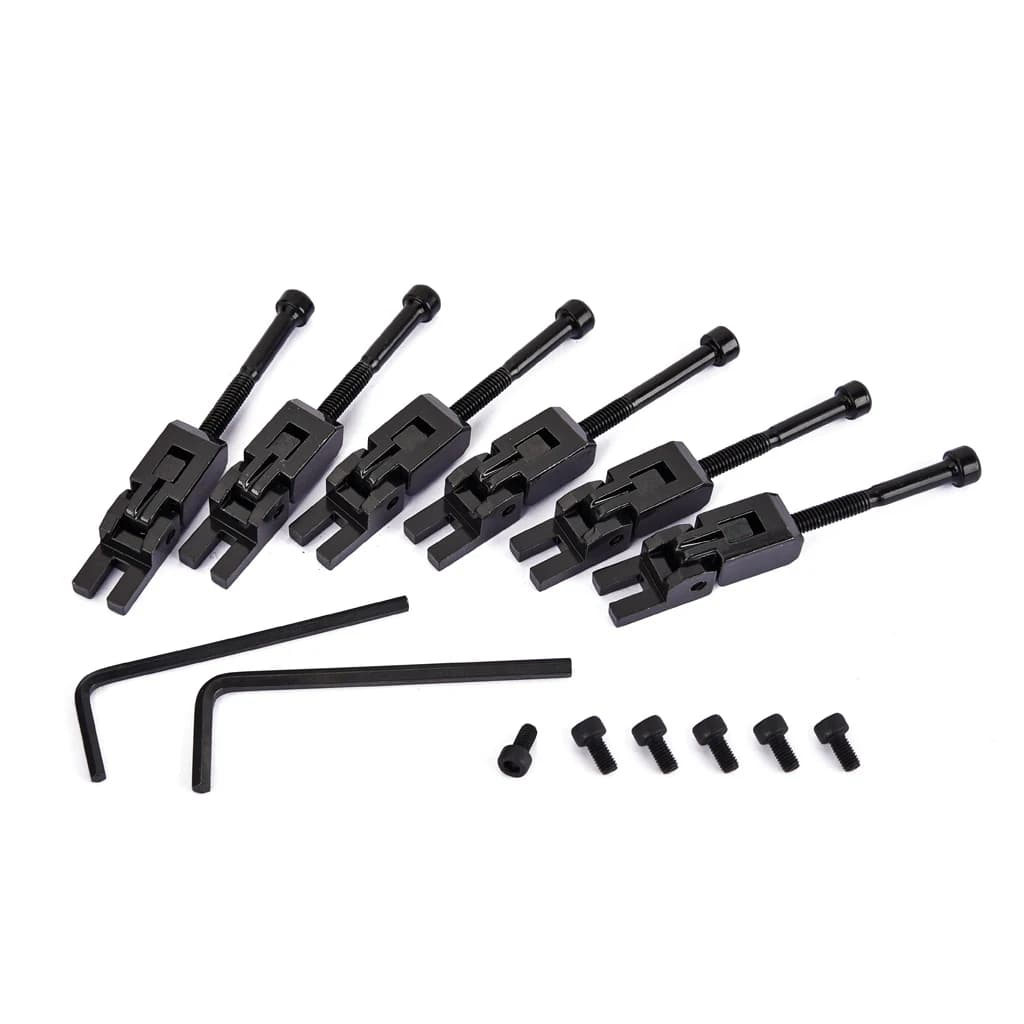 Selles à cordes JELocked en métal pour pont de trémolo Floyd-Rose, 6 pièces