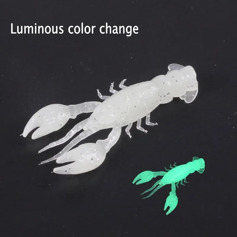5/10 pièces leurres de poisson souples appâts de crevettes artificielles matériel de pêche homard éc