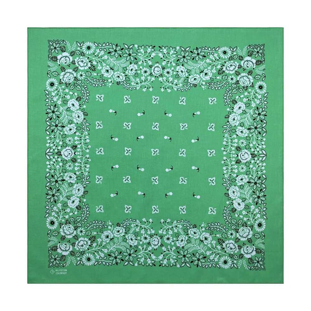 Écharpe Bandana carrée en coton vert, nouveau Design de haute qualité, écharpe Hip Hop imprimée, ban