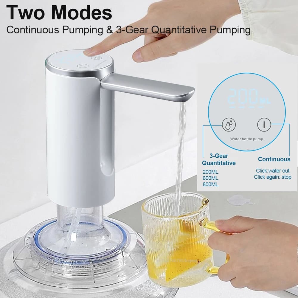 Distributeur d'eau automatique pliable, pompe à gallon d'eau électrique, bouteille aste, pompe à eau